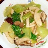 鶏ムネ肉とチンゲン菜の中華煮